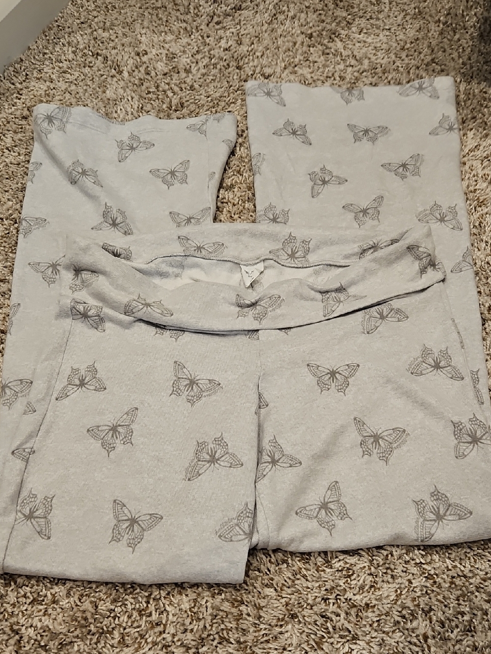 Hollister Gray Butterfly Sleep Pants